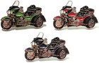 Trike 3 Wheeled Bike Biker Motorcycle Motorbike Metal Rocker Enamel Badge Set