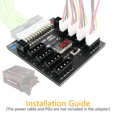 XT-XINTE Upgrade Version ATX Power Supply Breakout Board With 4 Pin and 6Pin