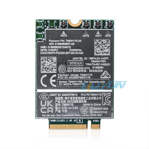 DELL DW5930e-eSIM WWAN 5G Mobile Broadband Module T99W175 RPY3T Rugged 5430 7330