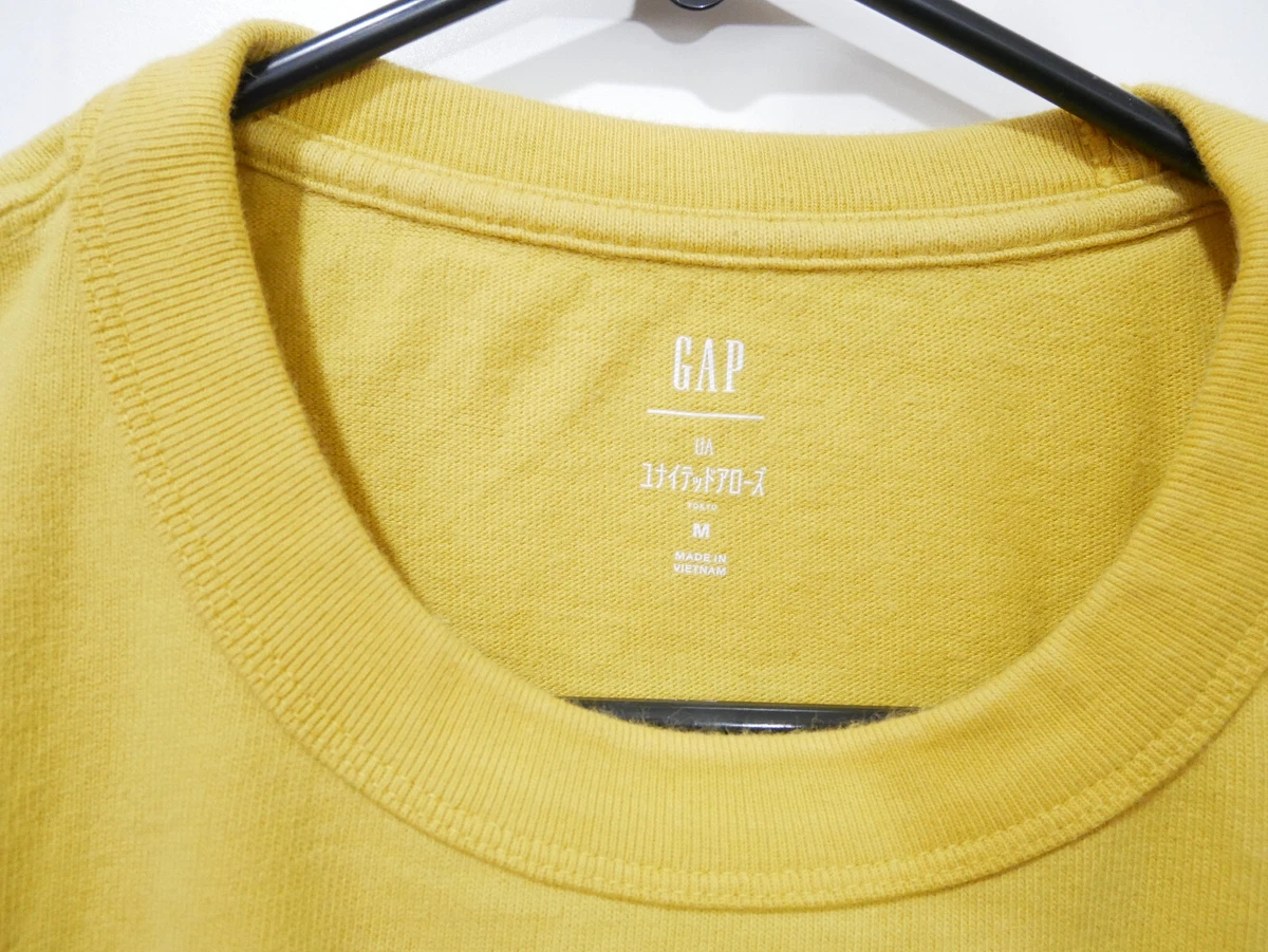 Gap x GQ x United Arrows Baron Von Fancy tee Yellow Medium EUC eBay