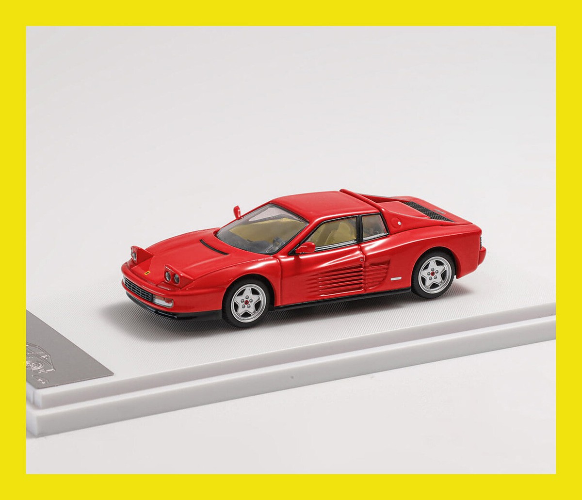 SEP 2024 XF MODEL 1/64 FERR TESTAROSSA RED + ENGINE | eBay
