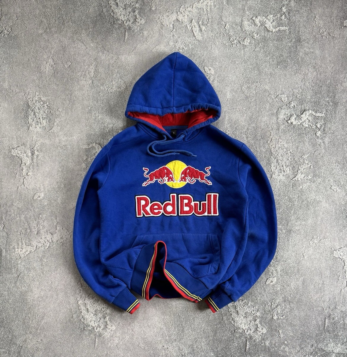 Red bull S Big Logo Vintage Hoodie Long Sleeve Hooded Sweatshirt