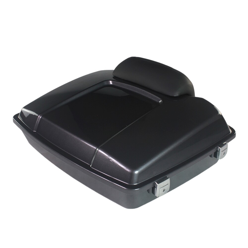 Razor Pack Trunk Chopped Backrest for Harley Touring 1993-2013 Charcoal Pearl