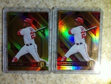Lot (2) 2021 Chronicles Gold Standard /199 Juan Soto Red Parallel #8