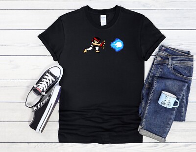 Retro Pixel Fighter T-Shirt Game Herren Damen Unisex Shirt Hoodie Baseball 4266