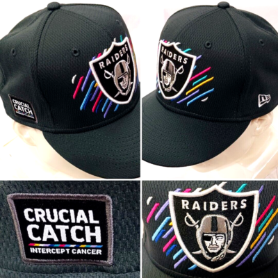 LAS VEGAS RAIDERS CRUCIAL CATCH INTERCEPT CANCER CAP NEW ERA