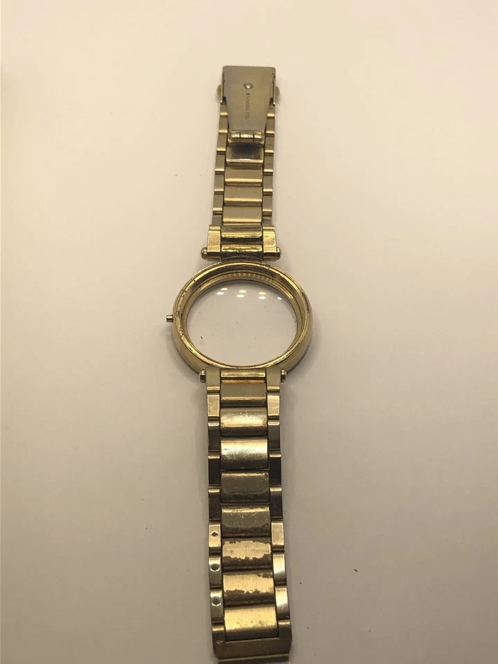 Caja de piezas de reloj Michael Kors correa de 38 mm cierre de 18 mm tono dorado GY296 Foto 4 de 4