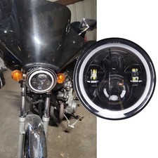 7 Zoll Motorrad LED Scheinwerfer Für Honda Shadow VT1100 VT750 VT600 VF750 CB750