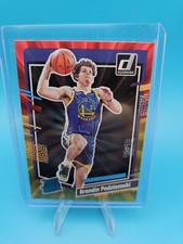 BRANDIN PODZIEMSKI 2023-24 Panini Donruss #249 RATED ROOKIE RED GOLD HOLO LASER