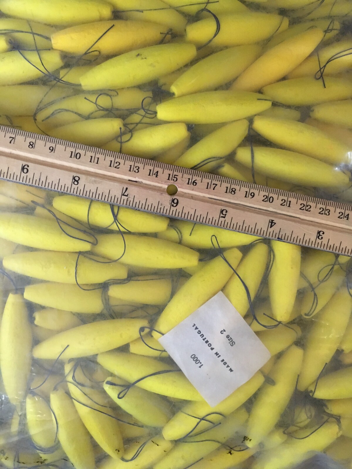 100200500 EZ Rig String Cork 2.5" Cigar Float Bobber Carolina 21/2