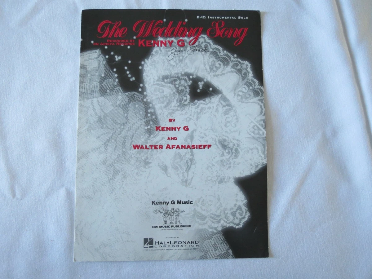 The Wedding Song Sheet Music Piano Solo Kenny G eBay