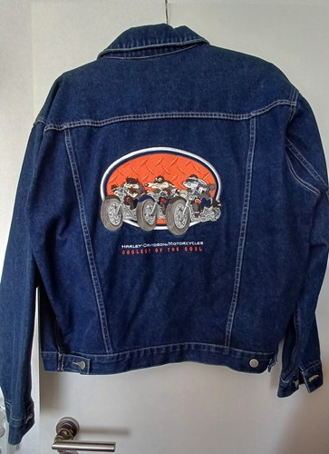 Harley Davidson Tazmanian Devil Warner Bros. Jeans Jacke Grösse L