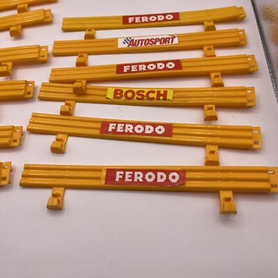 Scalextric Classic Armco gelb mit Werbung C274 0,12 Stück 