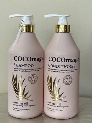 Cocomagic Shampoo & Conditioner 32 fl Oz Protein Rich Coconut Oil