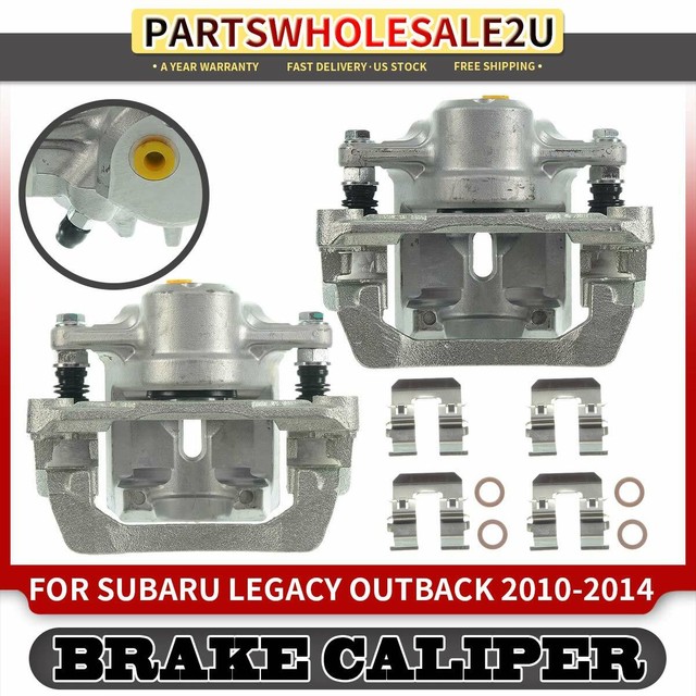 Rear Left & Right Brake Calipers w/ Bracket for Subaru Legacy Outback