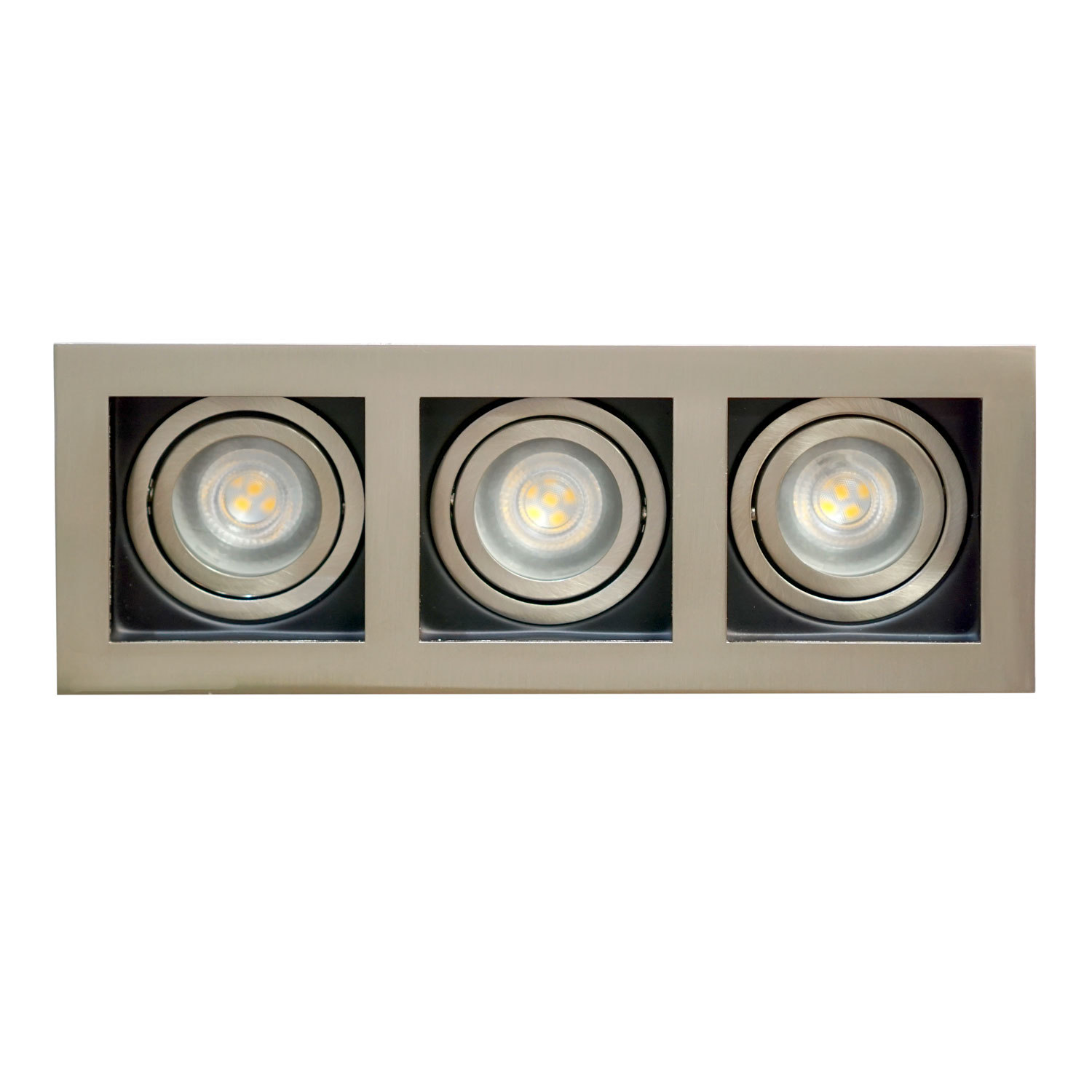 LED Recessed Ceiling Downlights GU10 Tilt Single/Double/Triple Square