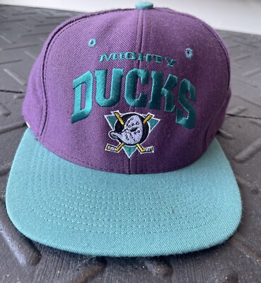 Vintage NHL Anaheim Mighty Ducks Snapback Hat Nutmeg | eBay