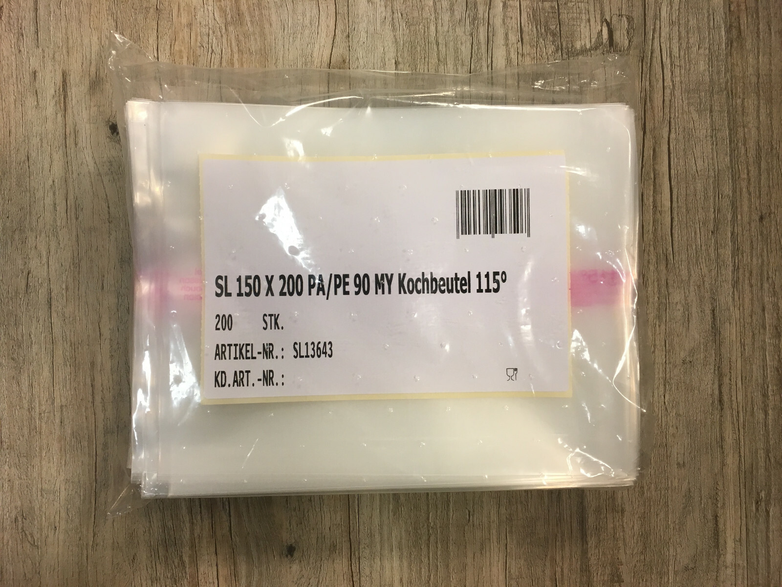 200 glatte Kochbeutel Souvid Beutel Vakuumbeutel Schlauchbeutel 150 x 200 mm