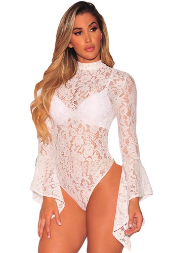 Bell Sleeve Bodysuit Leotard 