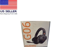 Nubwo G06 Dual Black Orange Wireless Gaming Headset with Microphone Open Box
