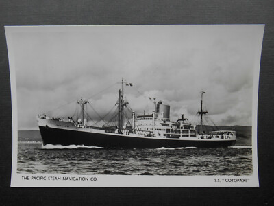 Pacific Dampf Navigationsschiff SS COTOPAXI *Vintage* RP c1950er