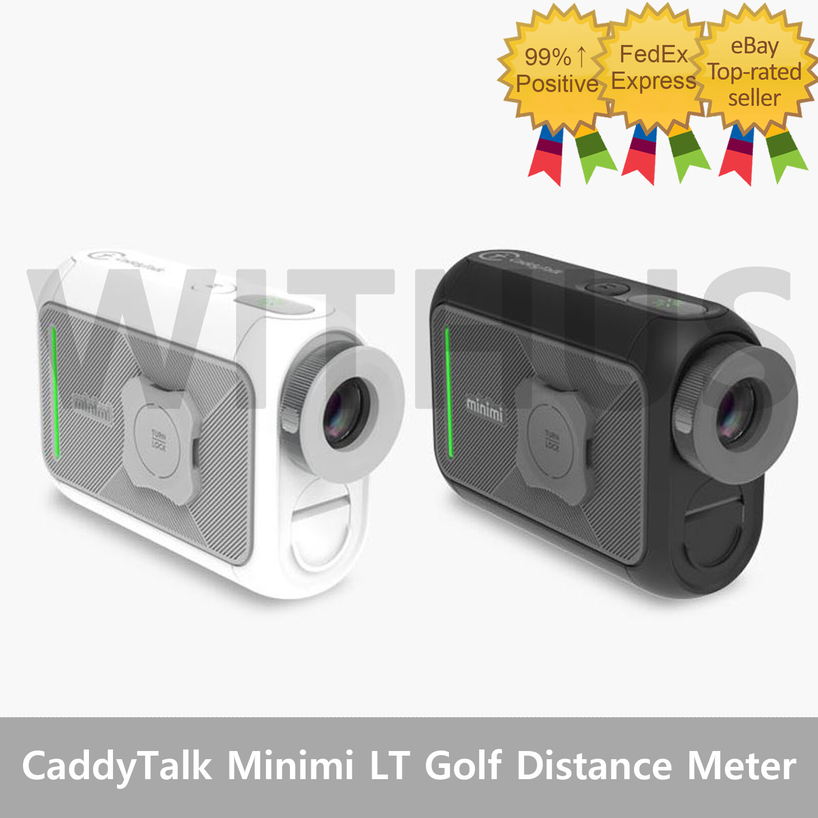 CaddyTalk Minimi LT Laser Golf Rangefinder Golf Distance Meter 
