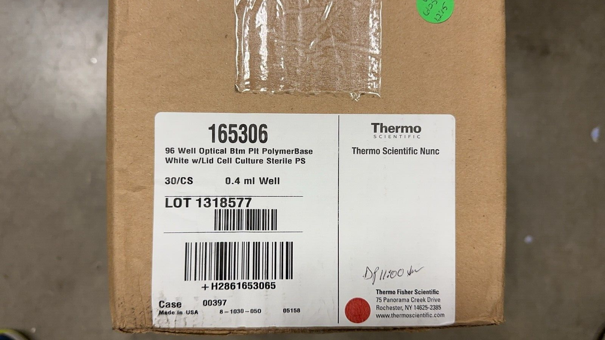 choco.k Thermo Scientific 165306 96 Well White/Clear Bottom Plate, 30/Cs