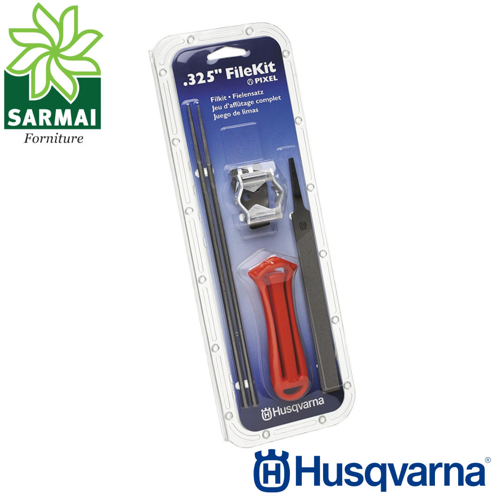 Kit Husqvarna affilatura catena motosega passo 325 lima lime 4,8 mm 3/16 guida