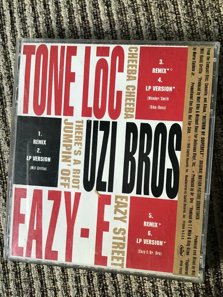 RARE SUPERFLY SAMPLER CD PROMO EP, 6TRX, UZI BROS. EAZY-E TONE LOC, OOP 1990 - Image 2 of 3