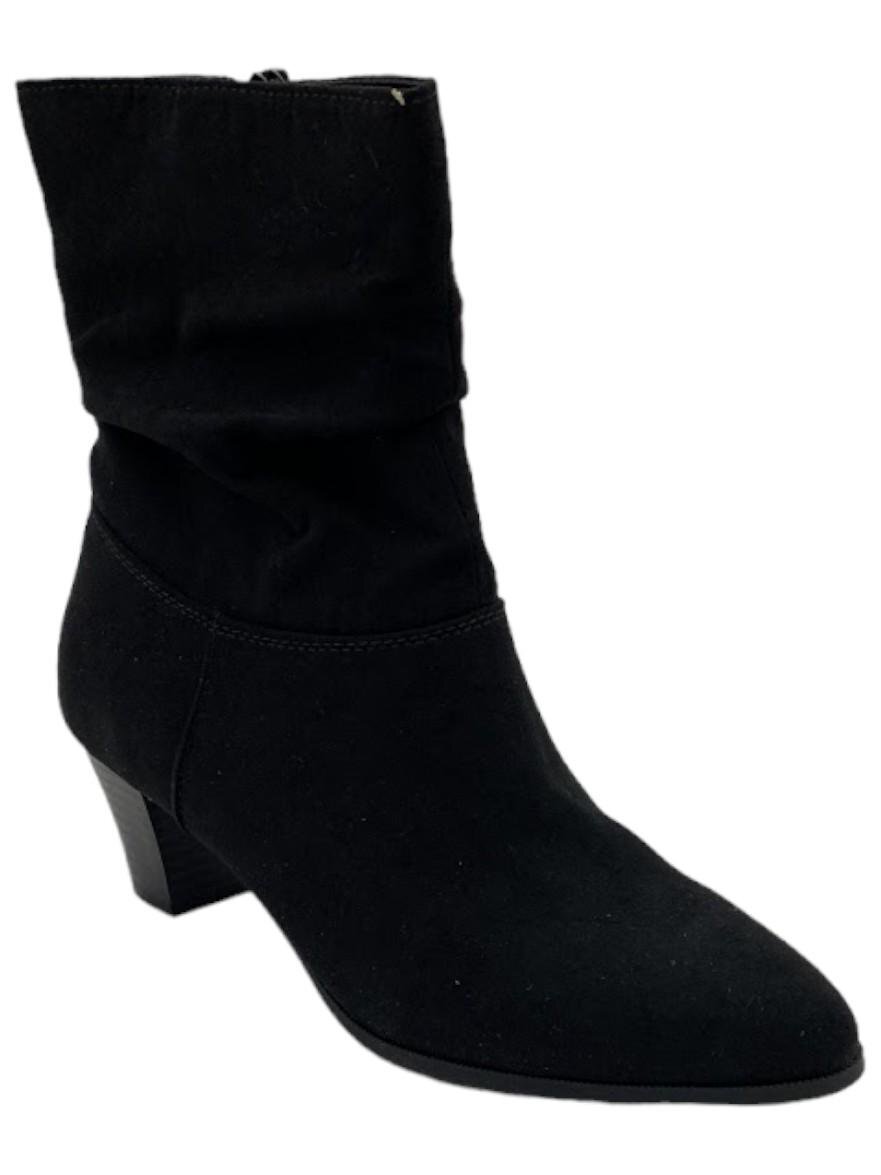 Style Piviee Slouch Booties Black