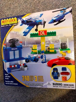 Best Lock Construction Toys works with NEW in box charity sale