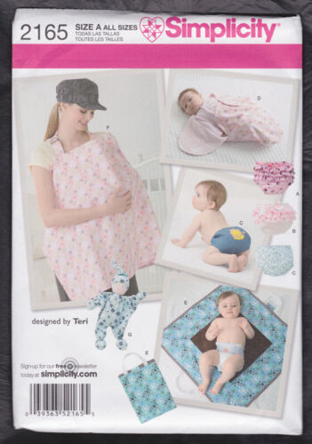 2011 Simplicity Pattern Baby Accessories #2165 Uncut FF Diaper Cover, more - Picture 1 of 1
