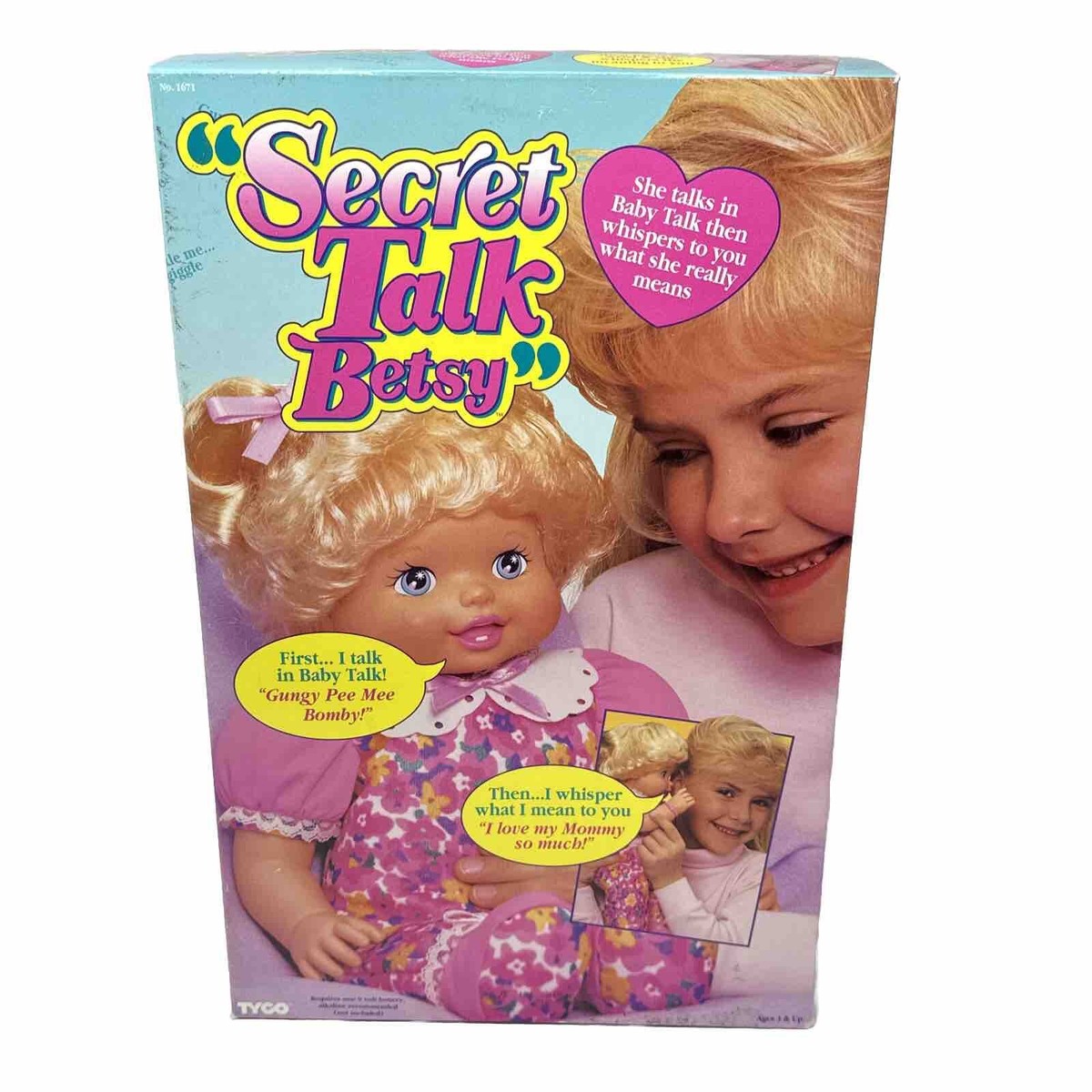 Vintage Secret Talk Betsy Talking Doll Tyco 1994 NEW in SEALED BOX