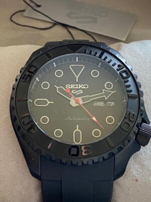 Seiko Uhr -SRPD79K1 -Mod Black Stealth UNGETRAGEN