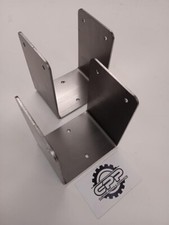 Bolt Down U Shape Post Support Heavy Duty Fence Foot Base Bracket 100mm Pair