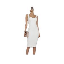 victoria beckham dress US6 cream white sparkly Gown Party