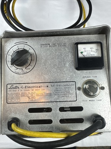 Lester Lestronic II 48LC25-8ET Battery Charger 09695 48 Volt Golf Cart Charger