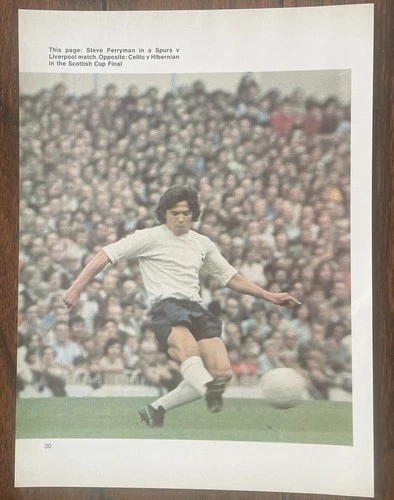 CHAMPIONS Football Annual 1970s Picture Tottenham Hotspur STEVE PERRYMAN Spurs