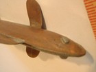 VINTAGE DECOY LURE MINNESOTA 8" COPPER ICE FISH SPEARING ~ FOLK ART FISHING RARE — photo 6