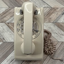 Vintage Western Electric 554 Rotary Wall Phone Peach / CLEAN USA UNTESTED