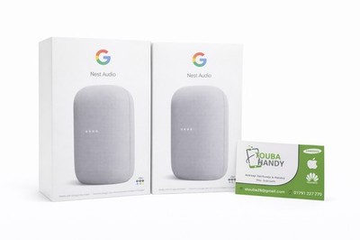 Google Nest Audio Smart Lautsprecher - Kreide Neu Versiegelt 