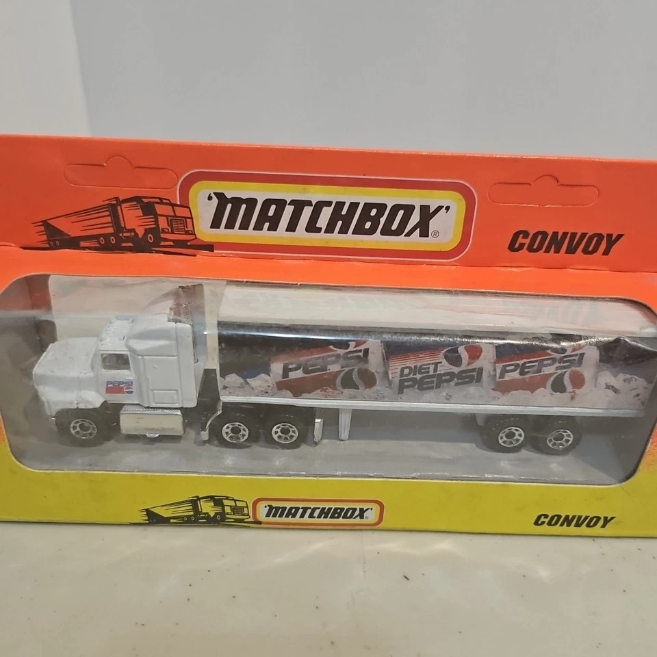 Vintage Matchbox Super Rigs / Convoy - PEPSI Transporter Truck 1996 HTF New - Image 2 of 4