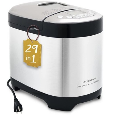 KITCHENARM 29-in-1 SMART Bread Machine with Gluten Free Setting 2LB 1.5LB 1LB...
