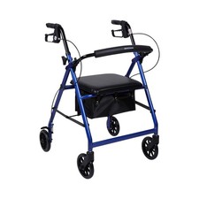 McKesson Upright Rollator Walker Folding 32 to 37  Handle Height 146-R726BL