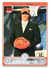 2006-07 Topps Adam Morrison Rookie Card Draft Suit Bobcats. rookie card picture