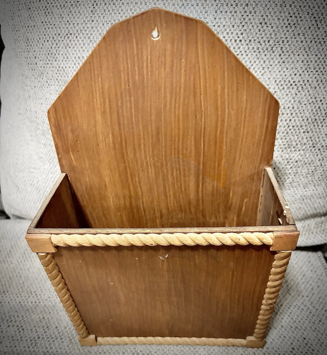Estante Rústico De Madera Para Pared - Organizador Baño/Recepción De Correo (12 Pulgadas)