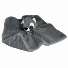 Little Miracles Raccoon Lovey Security Blanket Gray Soft Toy Costco 13.5x13.5