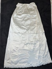 Sears That Doesn  t Slip Half Slip Ivory Lace Trim Small Vintage Midi Length
