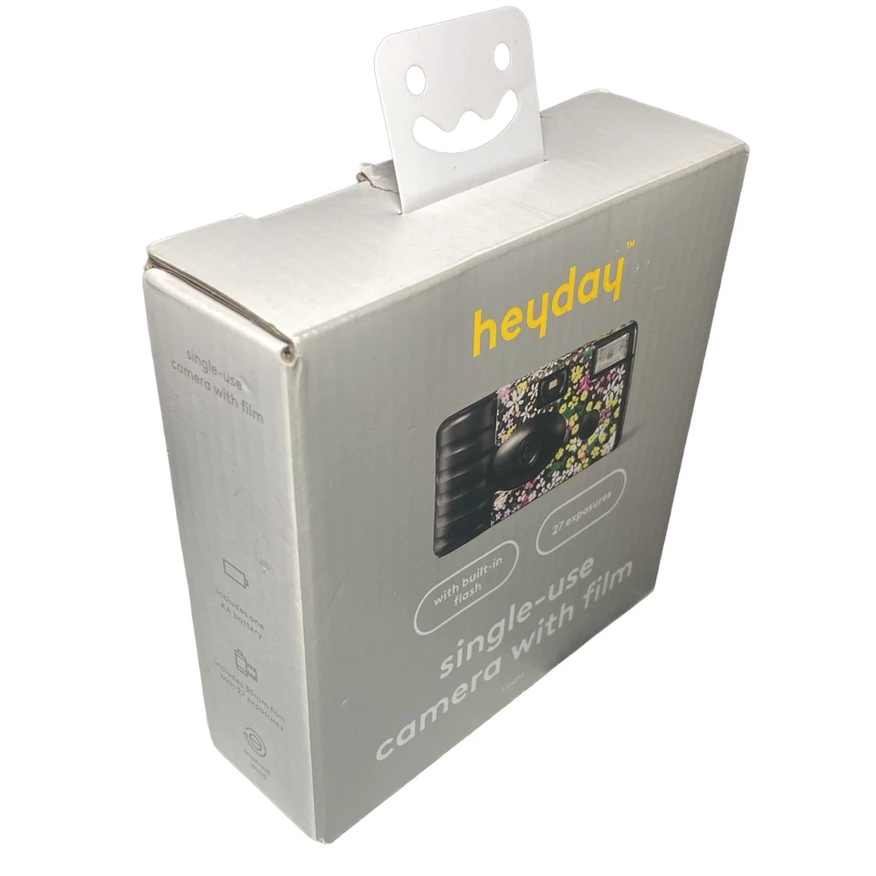 Heyday Disposable Camera 35mm Flower Single Use With Flash Color Film Open - Image 2 of 4