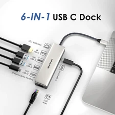 WAVLINK Type C to 4K 120hz HDMI USB C Hub USB3.1 10Gbps for MacBook Air/Pro 